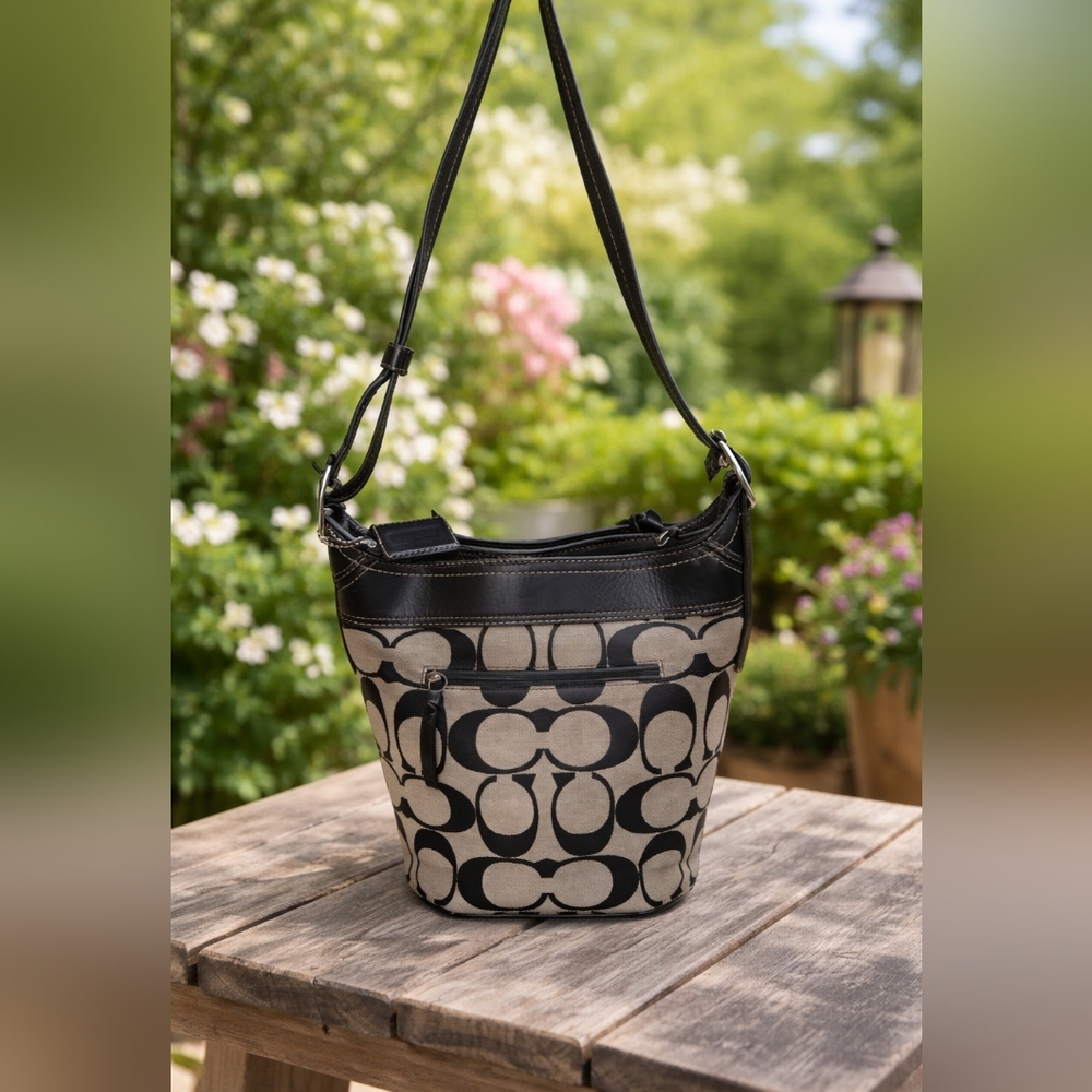Coach Black And Grey Signature